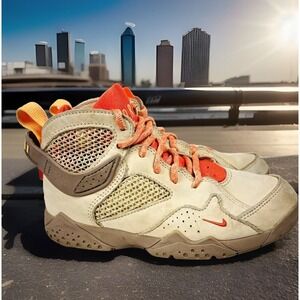 NIKE Girls Size 1.5Y 1.5 Y Bephie's Beauty Supply x Air Jordan 7 Retro PS Orange